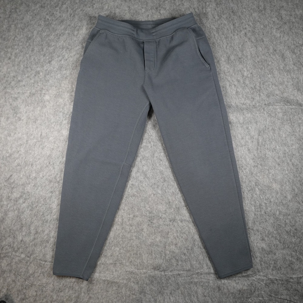 Lululemon Pant Men Medium Grey Textured Spacer Classic Tapered Jogger Athleisure